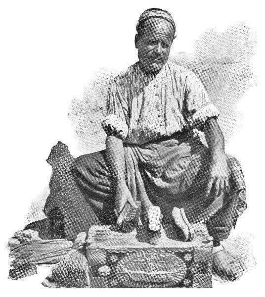Shoeshiner in Istanbul, Turkey - Ottoman Empire