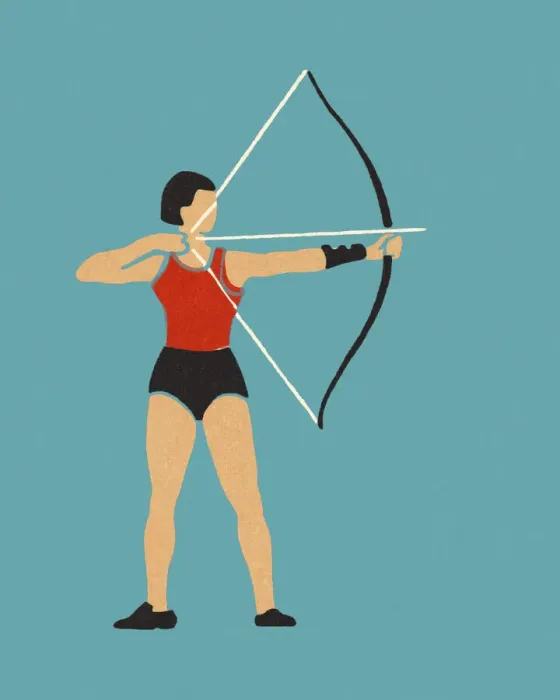 Framed Print : Shooting a Bow and Arrow Framed Print : Shooting a Bow and Arrow