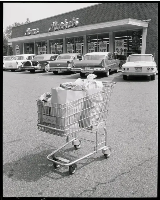 Framed Print : Shopping Cart in Parking Lot Framed Print : Shopping Cart in Parking Lot