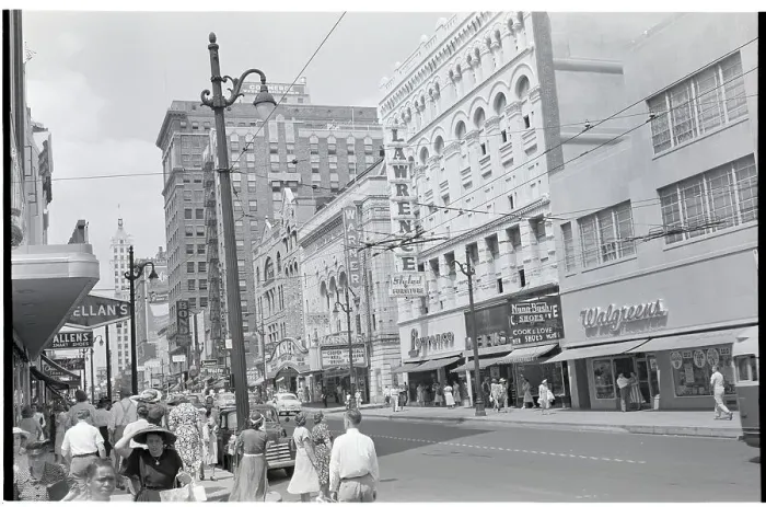 Framed Print : Shopping Center, Street Corners Framed Print : Shopping Center, Street Corners