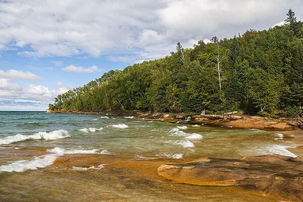 Shore of Miners Beach, Pictured Rocks National Lakeshore, Michigan, USA