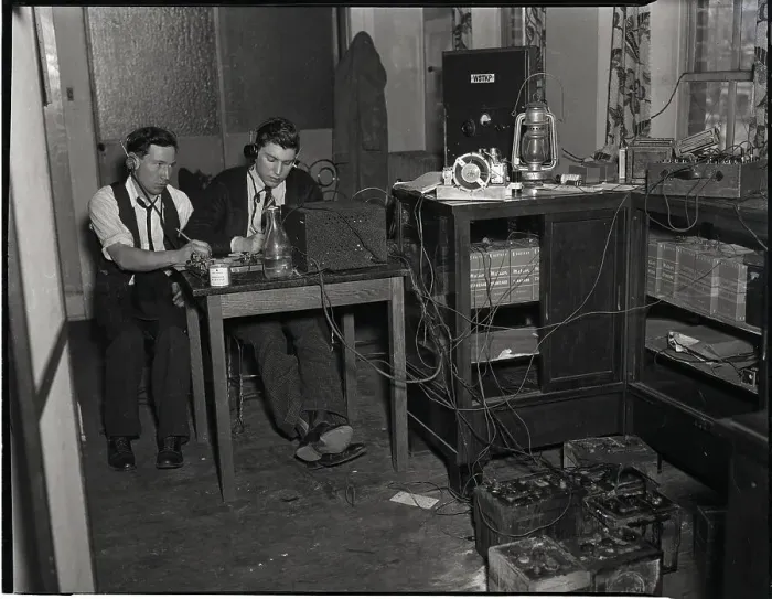 Framed Print : Short-Wave Radio Station, 1937 Framed Print : Short-Wave Radio Station, 1937
