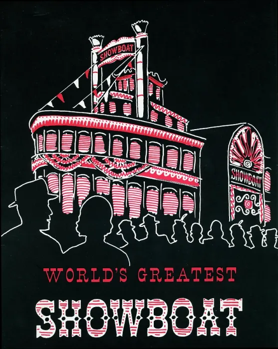Framed Print : Showboat. USA - 1966: A menu for Showboat reads 'World's Greatest Showboat'