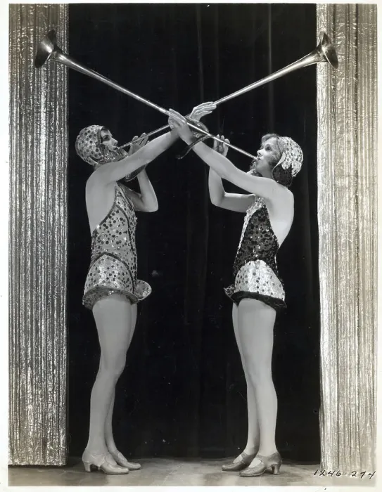 Framed Print : Showgirls Playing Long Horns