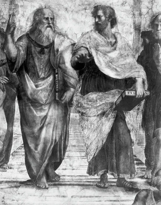 Framed Print : Detail Showing Plato and Aristotle from The School of Athens By Raphael Framed Print : Detail Showing Plato and Aristotle from The School of Athens By Raphael