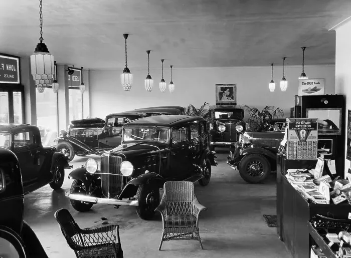 Framed Print : Showroom Displaying Nash Cars Framed Print : Showroom Displaying Nash Cars