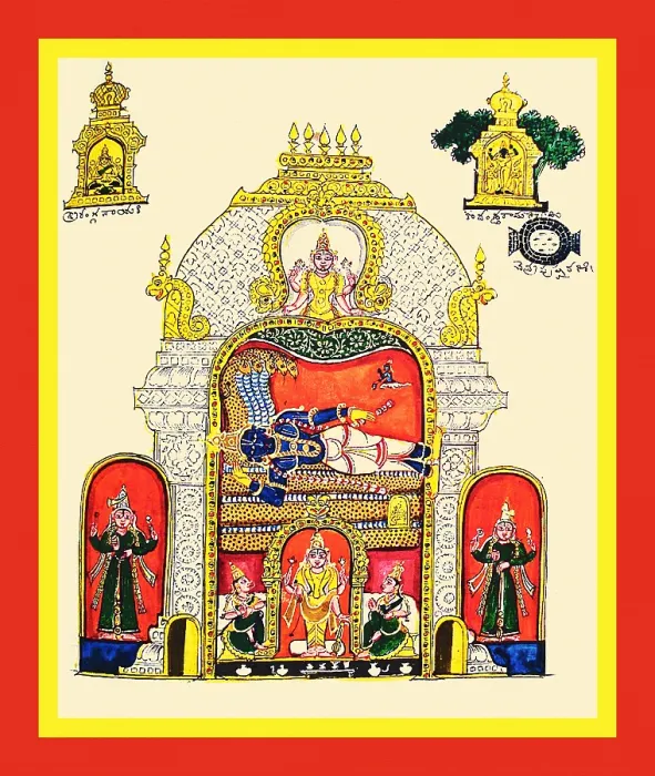 Framed Print : Shrine of Shri Ranganathasvami in the Srirangam complex Framed Print : Shrine of Shri Ranganathasvami in the Srirangam complex