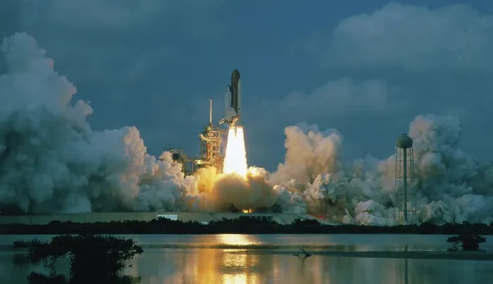 Framed Print : Shuttle Columbia Lifting Off Framed Print : Shuttle Columbia Lifting Off