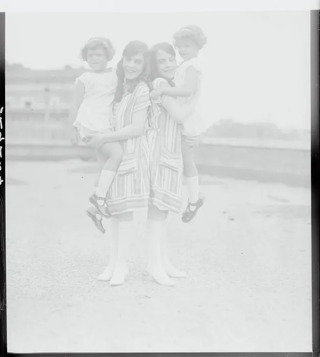 Framed Print : Siamese Twins Holding Prize Winning Twins Framed Print : Siamese Twins Holding Prize Winning Twins