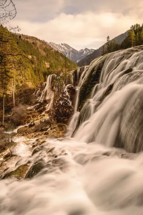 Framed Print : Sichuan waterfalls Framed Print : Sichuan waterfalls