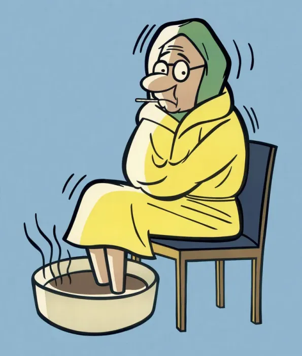 Framed Print : Sick Man Soaking His Feet Framed Print : Sick Man Soaking His Feet