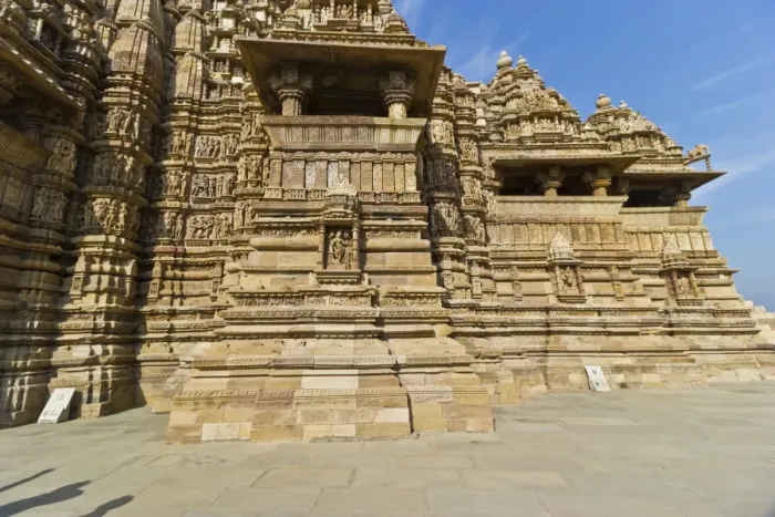 Framed Print : Sideview of Kandariya Mahadeva Temple, Khajuraho, Chhatarpur District, Madhya Pradesh, India
