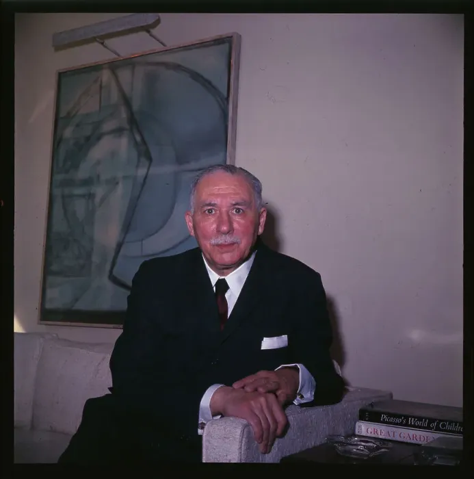 Framed Print : Sidney Farber Sitting by Portrait Framed Print : Sidney Farber Sitting by Portrait