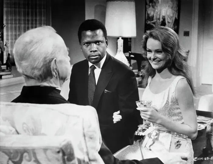 Framed Print : Sidney Poitier And Katherine Houghton Framed Print : Sidney Poitier And Katherine Houghton