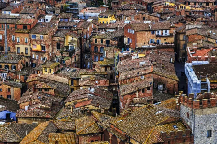 Framed Print : Siena from above Framed Print : Siena from above
