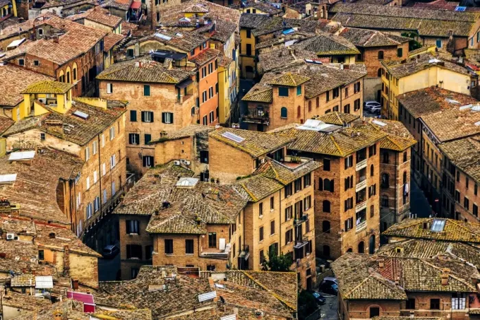 Framed Print : Siena cityscape from above Framed Print : Siena cityscape from above