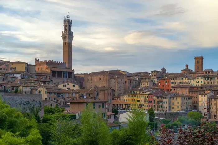 Framed Print : Siena cityscape, Tuscany, Italy