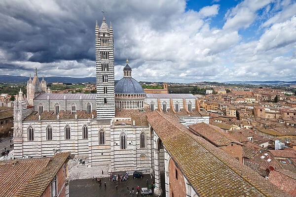 Siena duomo from above