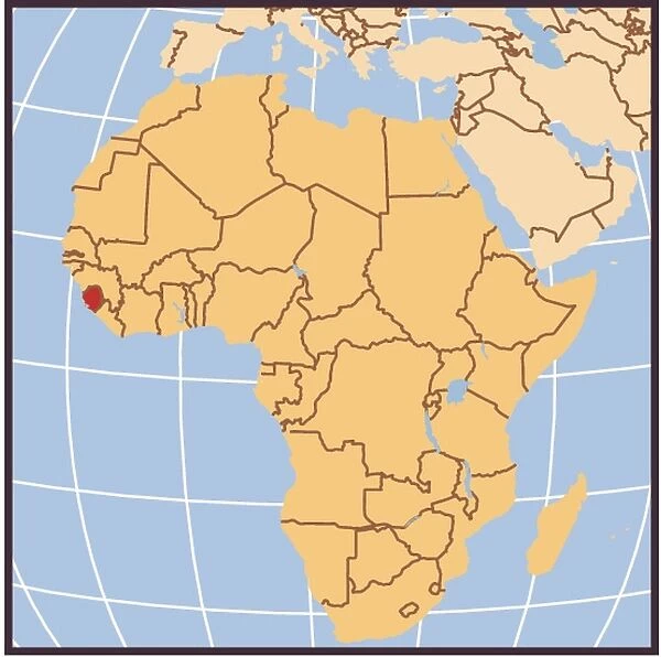 Sierra Leone locator map