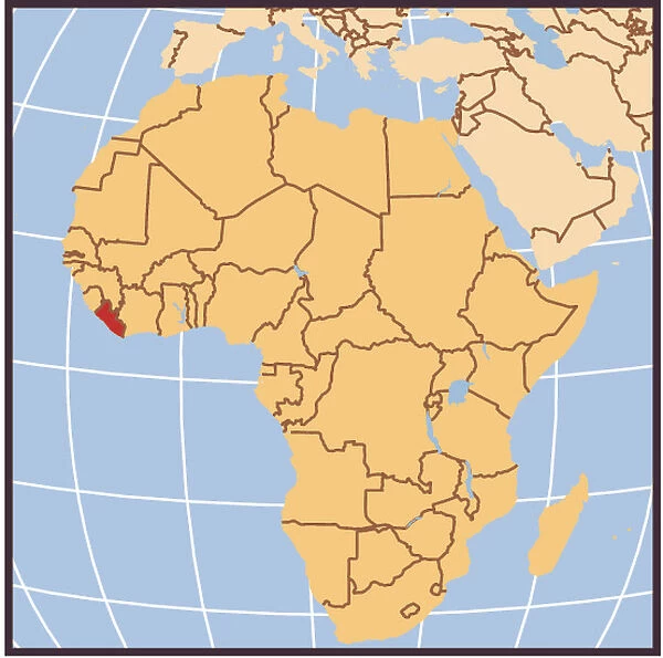 Sierra Leone locator map