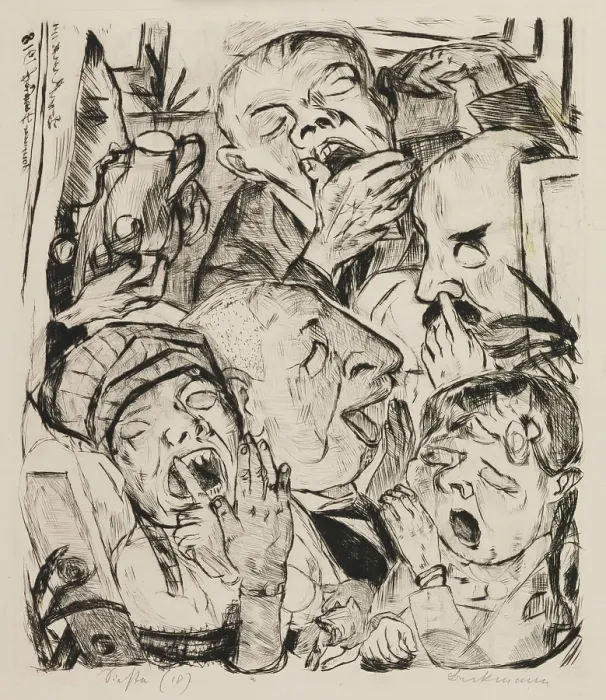 Framed Print : Siesta, 1918. Creator: Max Beckmann. (Photo by Heritage Art / Heritage Images Framed Print : Siesta, 1918. Creator: Max Beckmann. (Photo by Heritage Art / Heritage Images