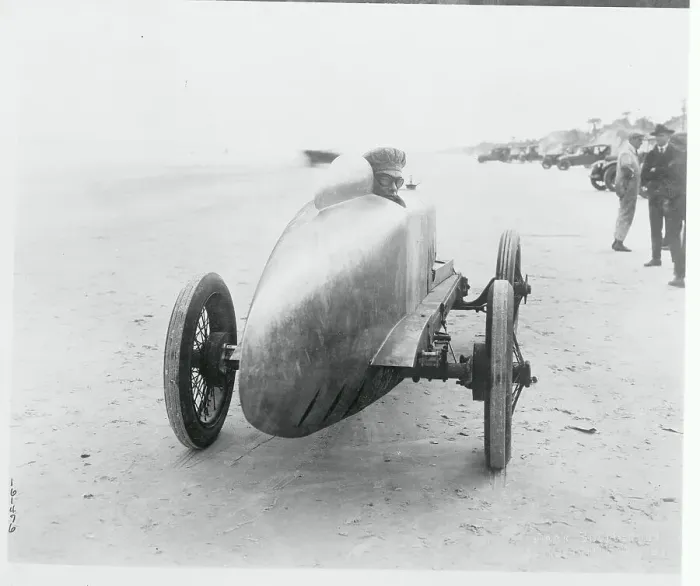 Framed Print : Sig Haugdahl Sitting in His Racing Car Framed Print : Sig Haugdahl Sitting in His Racing Car