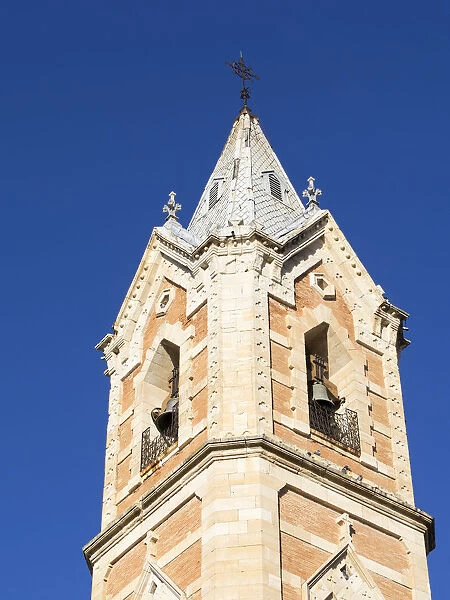 Sight of the Tower of the church of the Salvador in Cuenca