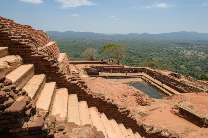Framed Print : Sigiriya or Sinhagiri (Lion Rock Sinhalese) is an ancient rock fortress located in the northern Matale District near the town of Dambulla in the Central Province, Sri Lanka