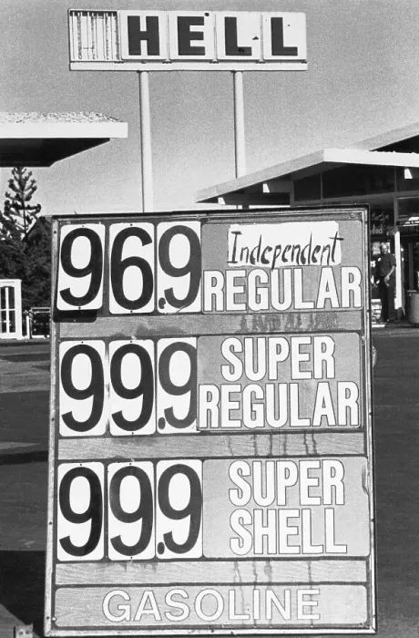 Framed Print : Sign Vandalized at Gas Station Framed Print : Sign Vandalized at Gas Station