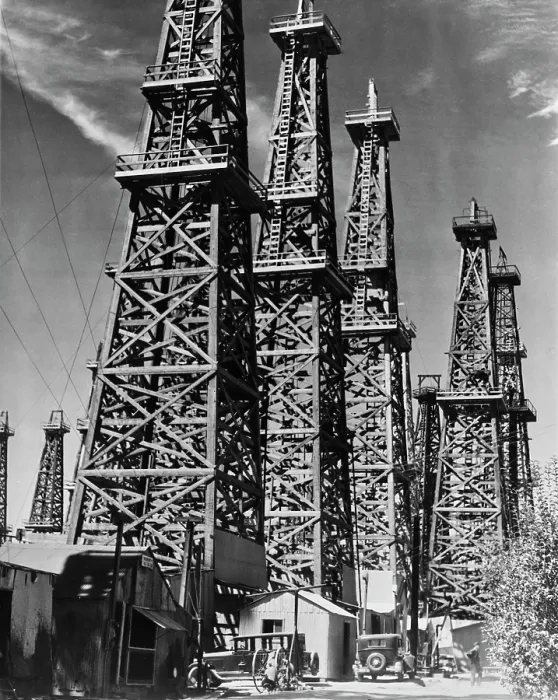 Framed Print : Signal Hill Oil Derricks Framed Print : Signal Hill Oil Derricks