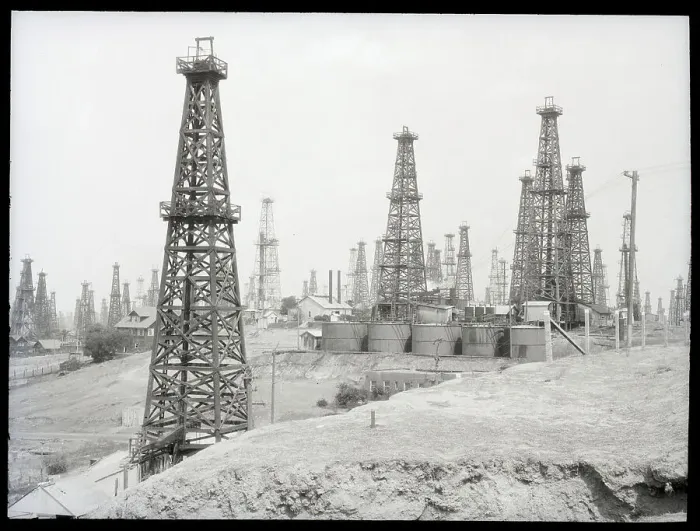 Framed Print : Signal Hill Oil Field Framed Print : Signal Hill Oil Field