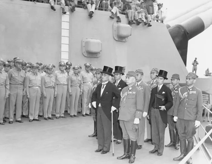 Framed Print : Signatories Arriving at Surrender Ceremony Framed Print : Signatories Arriving at Surrender Ceremony