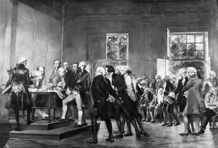Framed Print : The Signing of the Declaration of Independence by Sarah Paxton Ball Dodson, 1883 Framed Print : The Signing of the Declaration of Independence by Sarah Paxton Ball Dodson, 1883