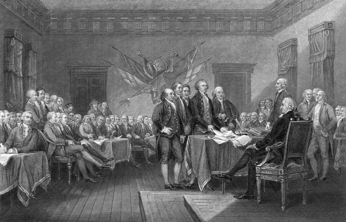 Framed Print : Signing Of Declaration / Independence;Engr