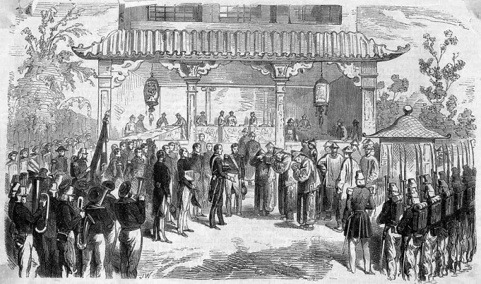 Framed Print : Signing Of Treaty Of Tieutsin