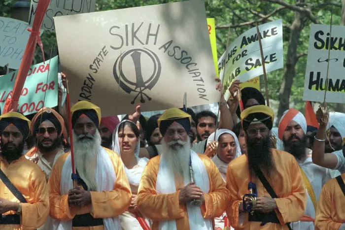 Framed Print : Sikh Demonstration in New York Framed Print : Sikh Demonstration in New York