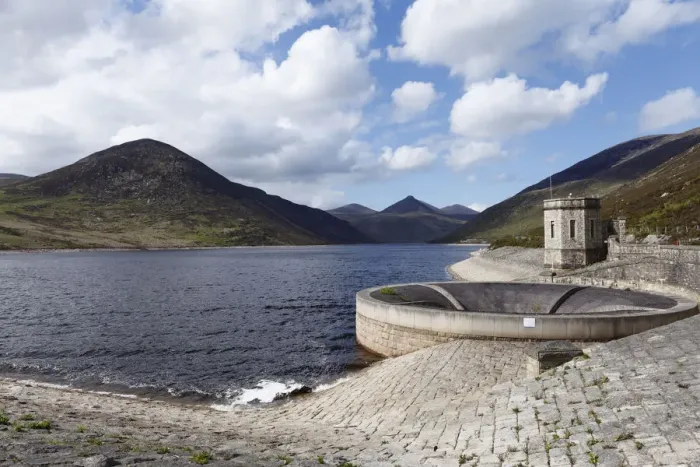 Framed Print : Silent Valley Reservoir, Mourne Mountains, County Down, Northern Ireland, Ireland, Great Britain, Europe