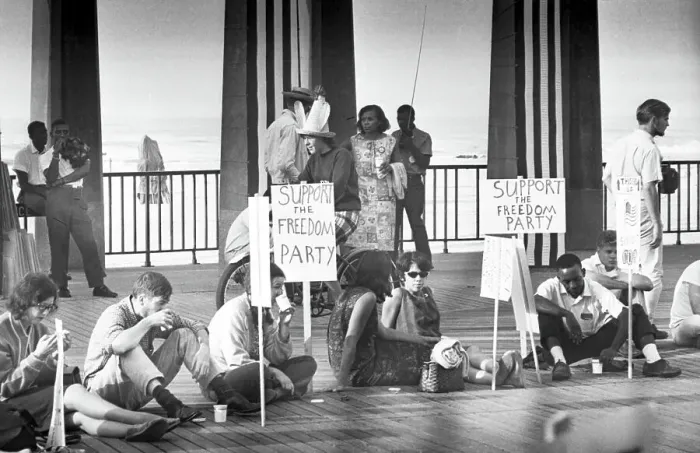 Framed Print : A Silent Vigil for Representation at the Democratic Convention Framed Print : A Silent Vigil for Representation at the Democratic Convention