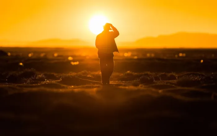 Framed Print : Silhouette of man