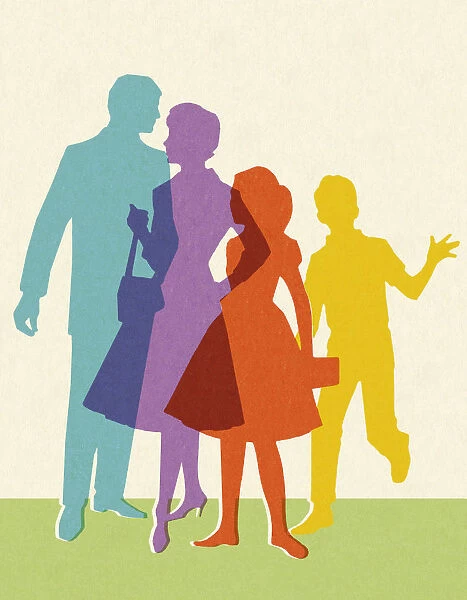 Silhouettes of Family