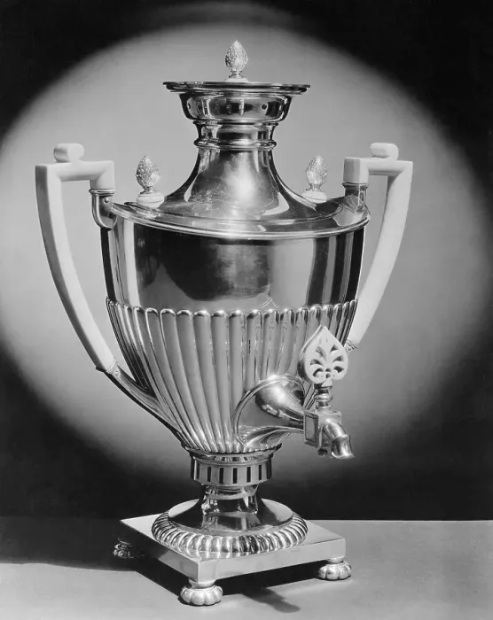 Framed Print : Silver Samovar by Carl Faberge for Czar Nicholas II Framed Print : Silver Samovar by Carl Faberge for Czar Nicholas II