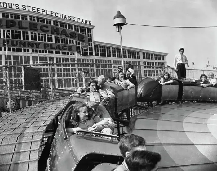 Framed Print : Silver Streak at Coney Island Framed Print : Silver Streak at Coney Island