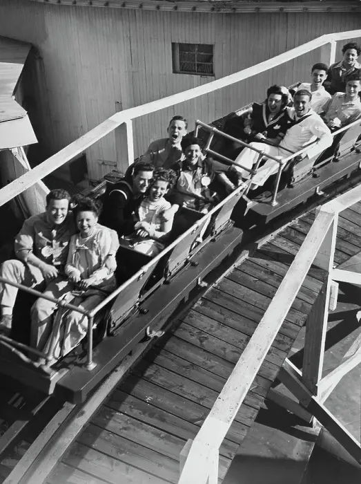 Framed Print : Silver Streak at Steeplechase Park Framed Print : Silver Streak at Steeplechase Park