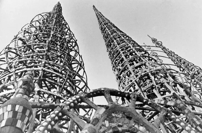 Framed Print : Simon Rodia Towers in Watts Framed Print : Simon Rodia Towers in Watts