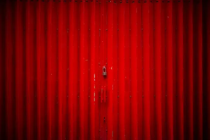 Framed Print : The simple red door in Rua da felicidade, Macau Framed Print : The simple red door in Rua da felicidade, Macau