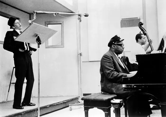 Framed Print : Sinatra & Basie Recording Framed Print : Sinatra & Basie Recording