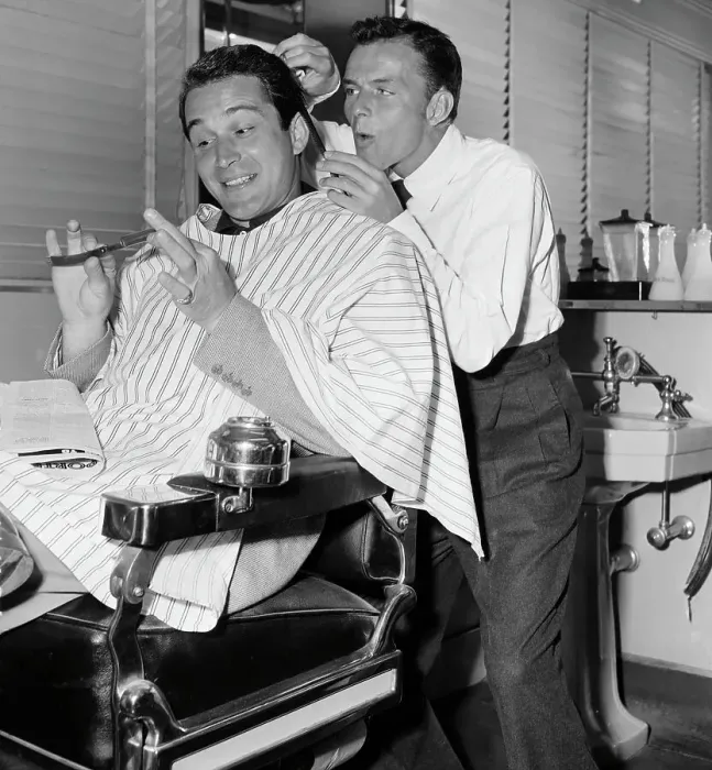 Framed Print : Sinatra Clips Como At M-G-M Barber Shop Framed Print : Sinatra Clips Como At M-G-M Barber Shop