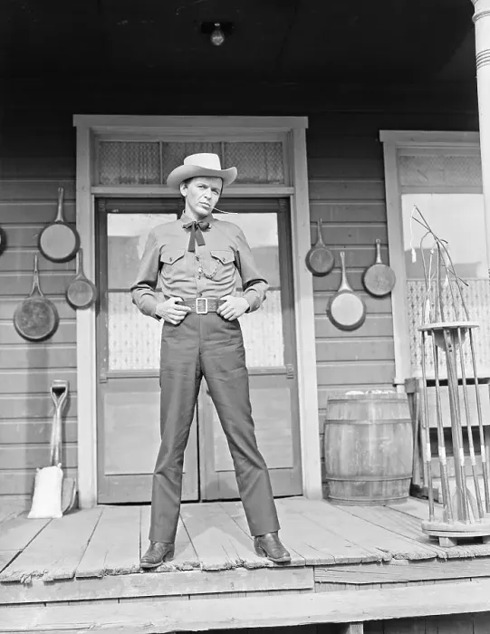 Framed Print : Sinatra In Cowboy Duds; Western Scene Framed Print : Sinatra In Cowboy Duds; Western Scene