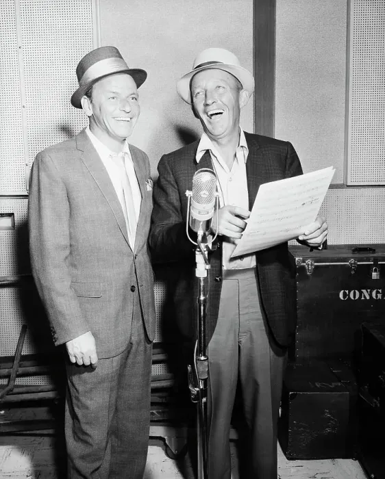Framed Print : Sinatra and Crosby in Recording Studio Framed Print : Sinatra and Crosby in Recording Studio