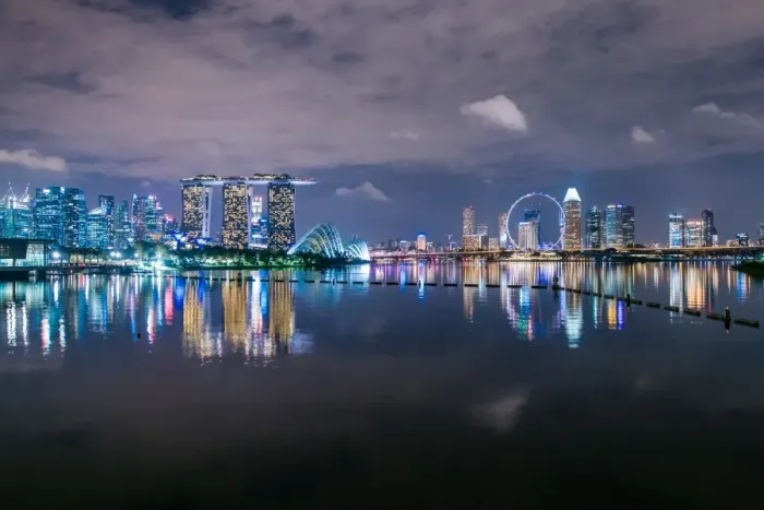 Framed Print : Singapore Cityscape Framed Print : Singapore Cityscape